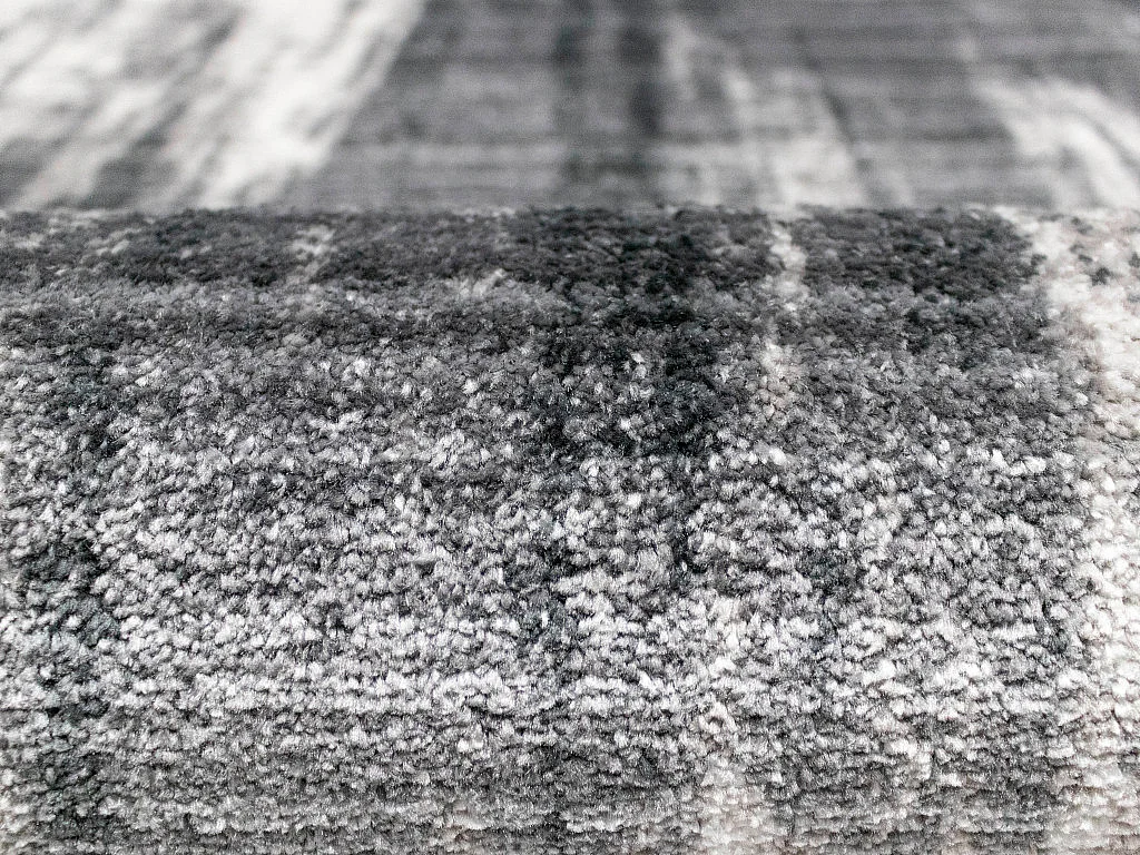 Tapijt verouderd effect BLURRY - Polypropyleen - 200 x 290 cm - Grijs