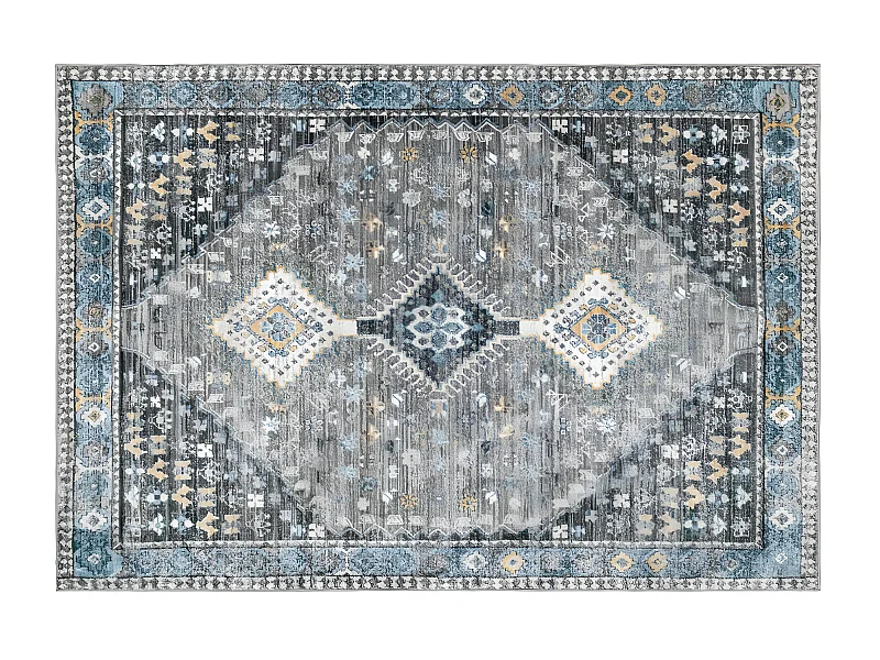 Vintage orientalisk matta - 160 x 230 cm - grå - CLOSSY