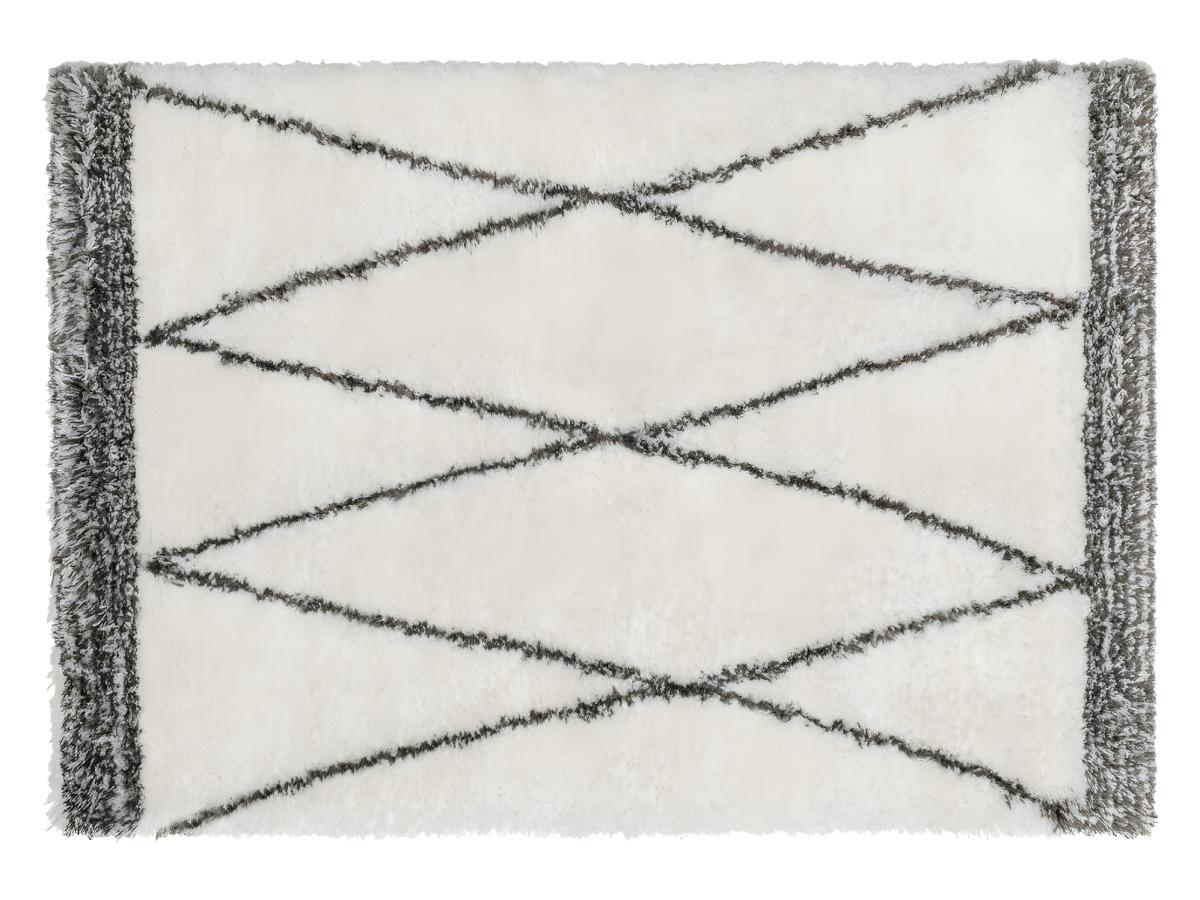 Hochflorteppich Berber-Stil - 160 x 230 cm - Beige & Grau - HANIA günstig online kaufen