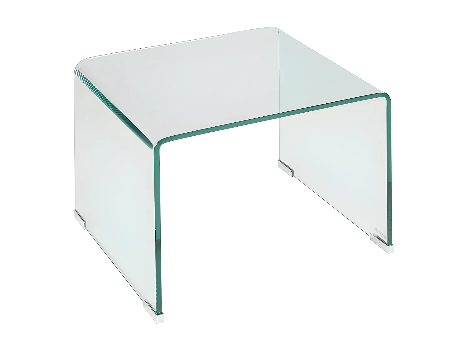 Table de chevet - Verre trempé courbé - SUZANA