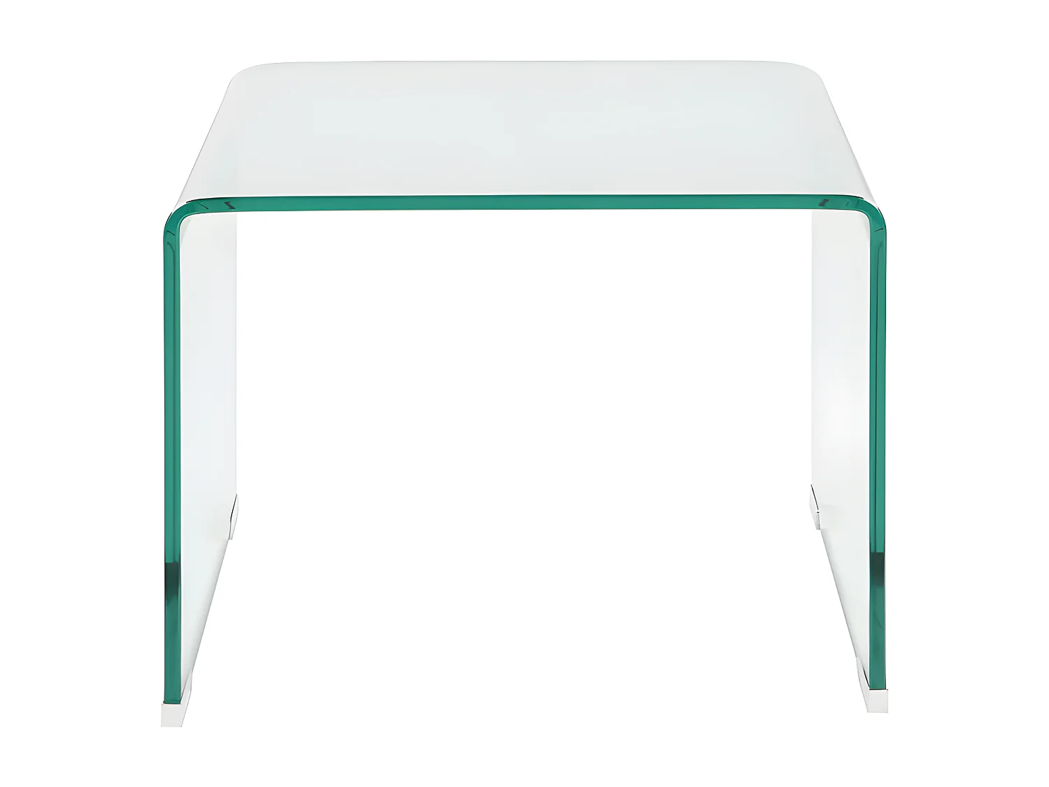 Table de chevet - Verre trempé courbé - SUZANA