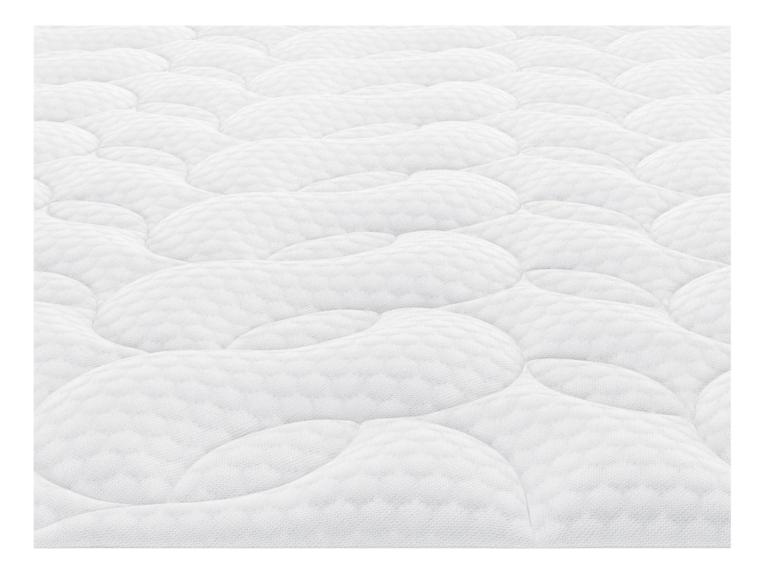 Taschenfederkernmatratze-Bettgestell-Set - 160 x 200 cm - feuerfest - mit integriertem Topper - Stärke 28 cm - DELICE von YSMÉE HOTEL