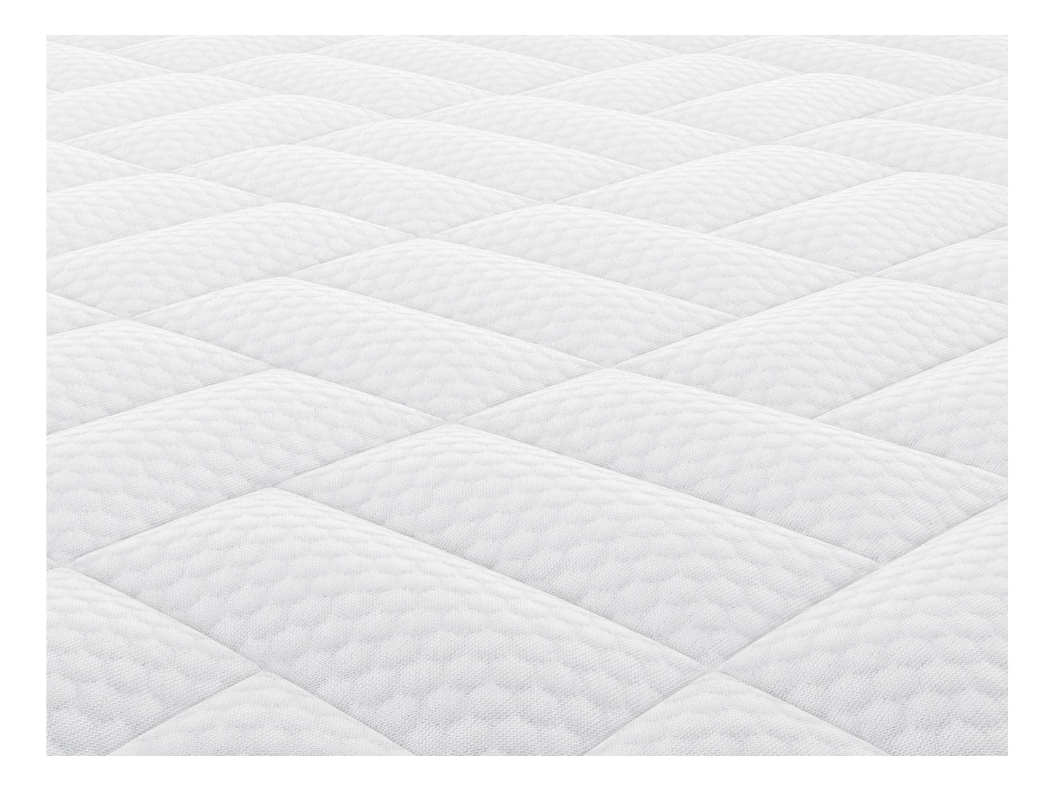 Set aus Bettgestell + Matratze - 160 x 200 cm - Taschenfederkern & Memory Schaum - Stärke 24 cm - ILLUSION von YSMÉE