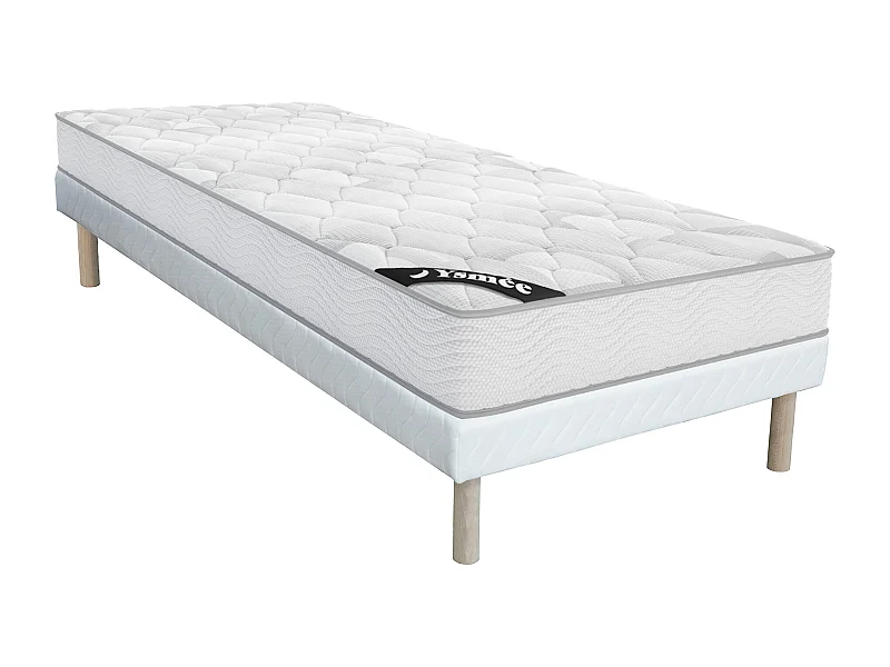 Set SONGE di YSMÉE: rete + materasso molle insacchettate sp20cm 90 x 190