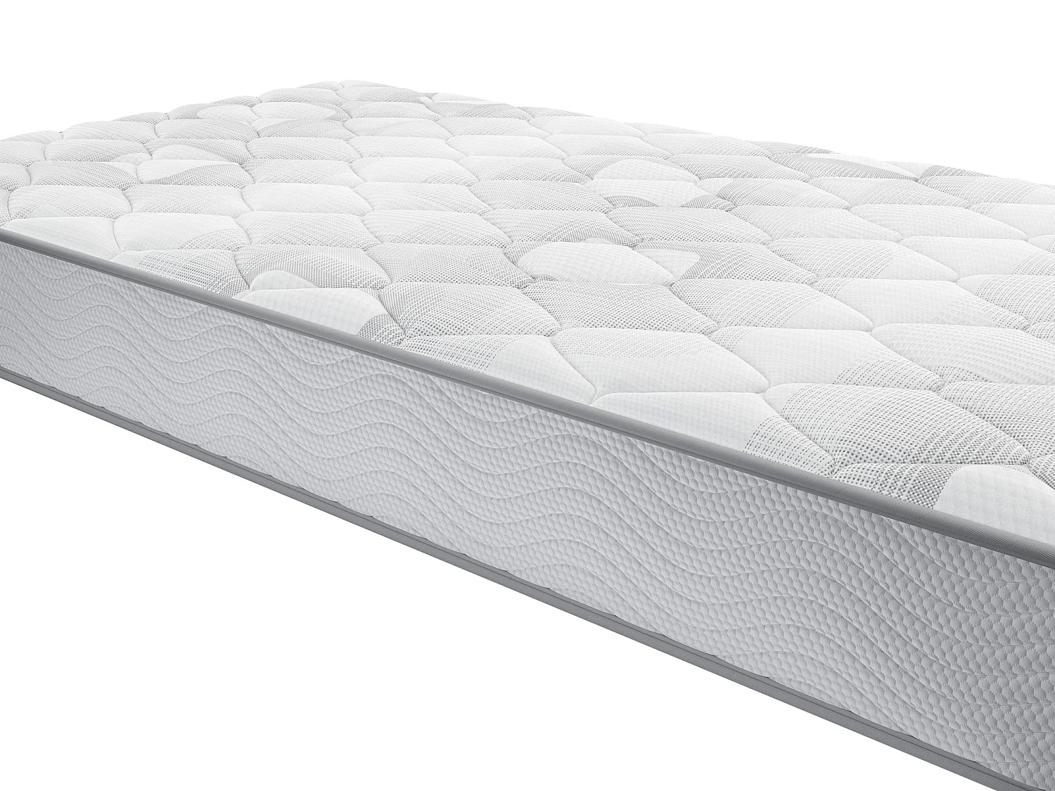 Set 90 x 190 cm bäddmadrass + resårmadrass tjocklek 20 cm - SONGE från YSMÉE