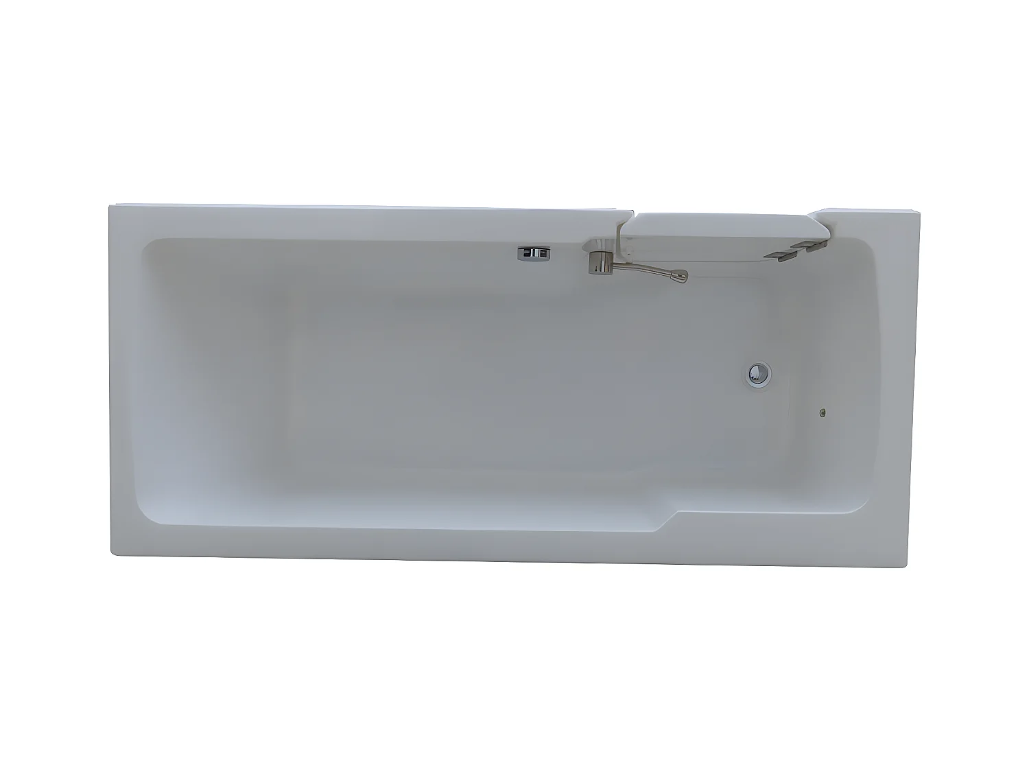 Hoekbad met deurtje SERVEE - 235L - 170 x 76 x 62 cm - Hoek links