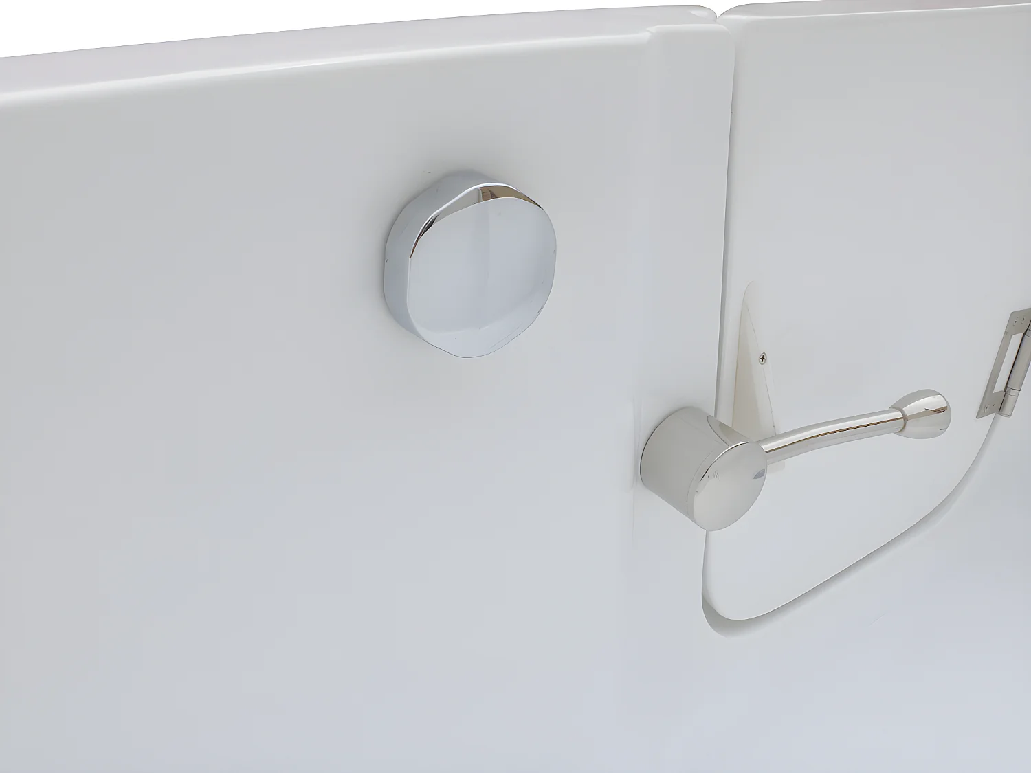 Baignoire d'angle avec porte SERVEE - 235L - 170*76*62cm - angle gauche