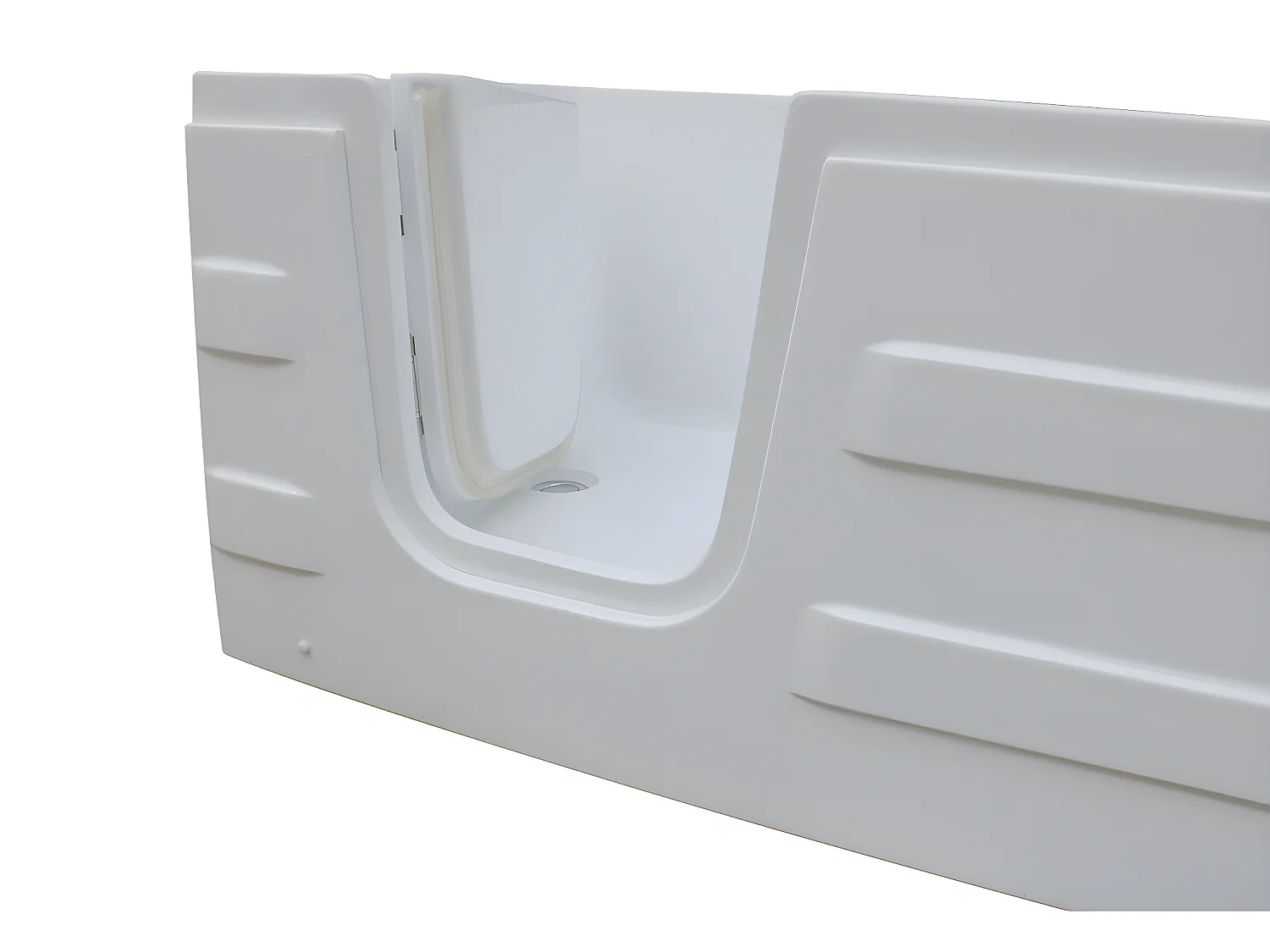 Baignoire d'angle avec porte SERVEE - 235L - 170*76*62cm - angle gauche