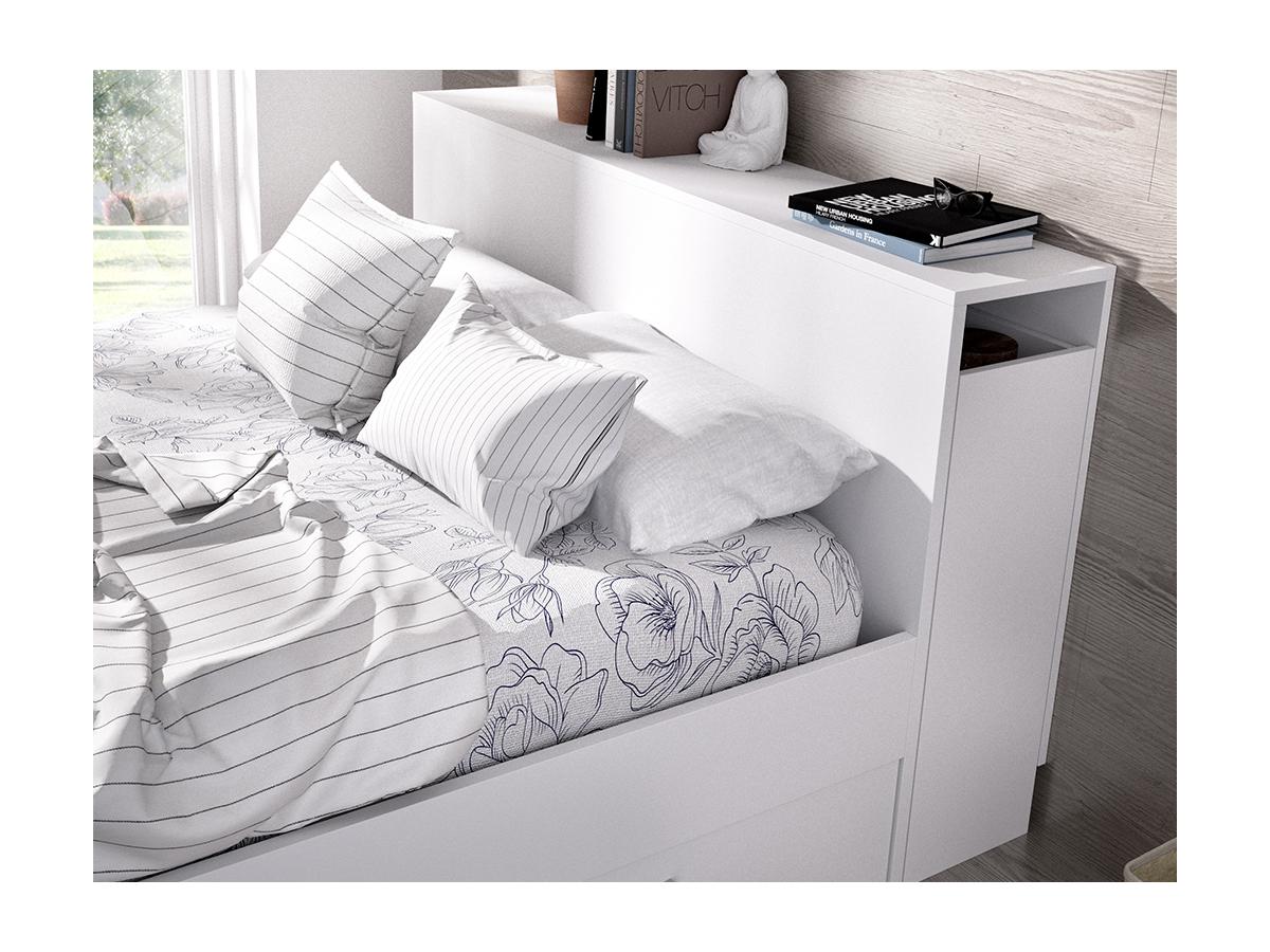 Rete a doghe / Bianco 140 x 20cm Letto Metallo Florenz con testiera inarcata/Verniciato a Polvere/incl en.casa Rete a doghe / Bianco 140 x 20cm Letto Metallo Florenz con testiera inarcata/Verniciato a Polvere/incl en.casa