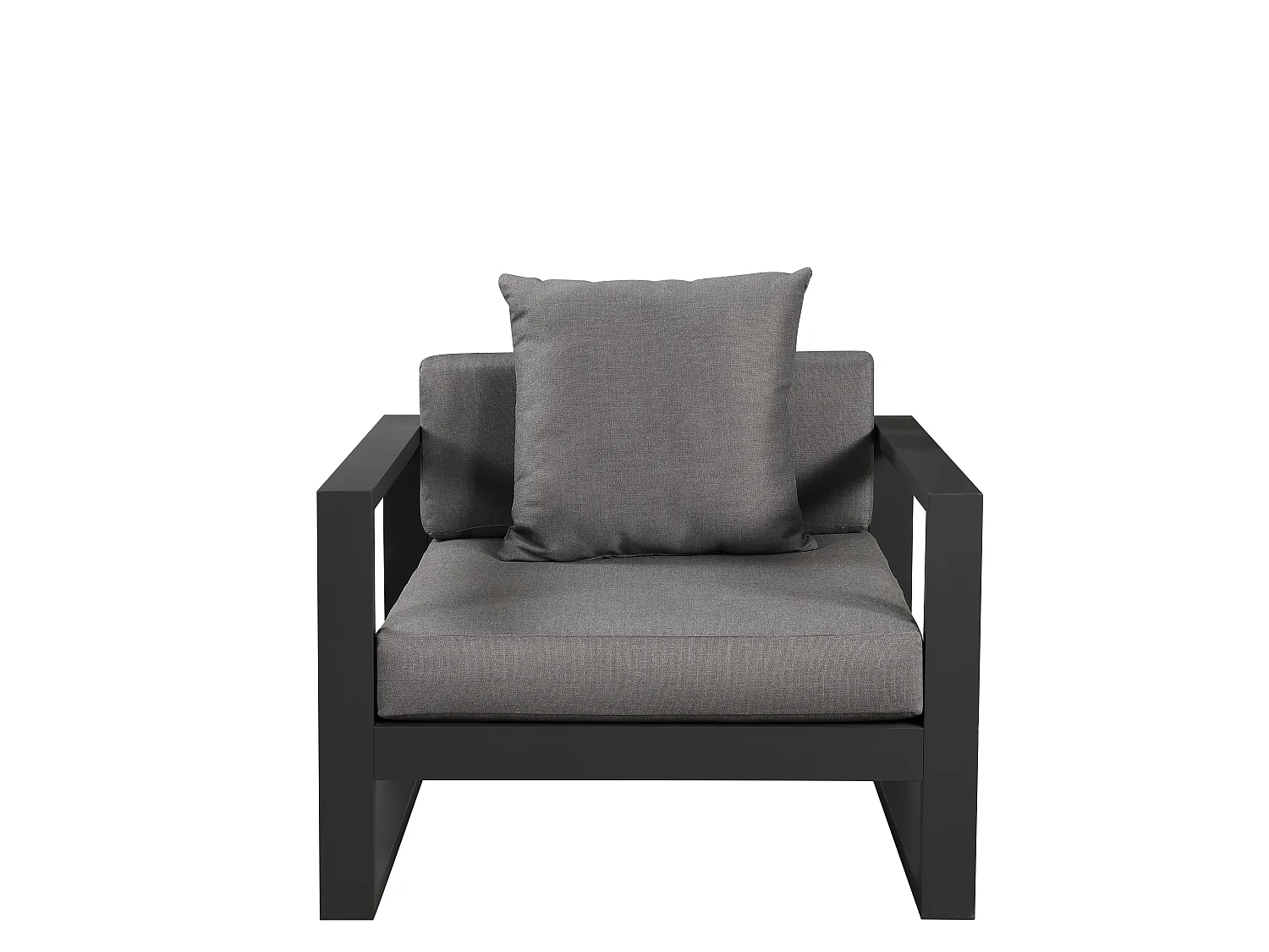Fauteuil de jardin en aluminium - Anthracite - MOLOKAI de MYLIA