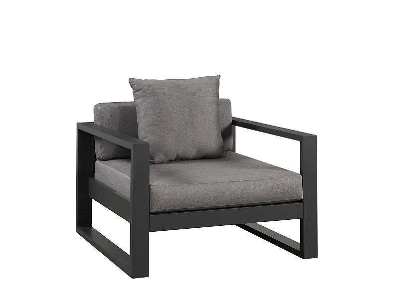 Gartensessel - Aluminium - Anthrazit - MOLOKAI von MYLIA