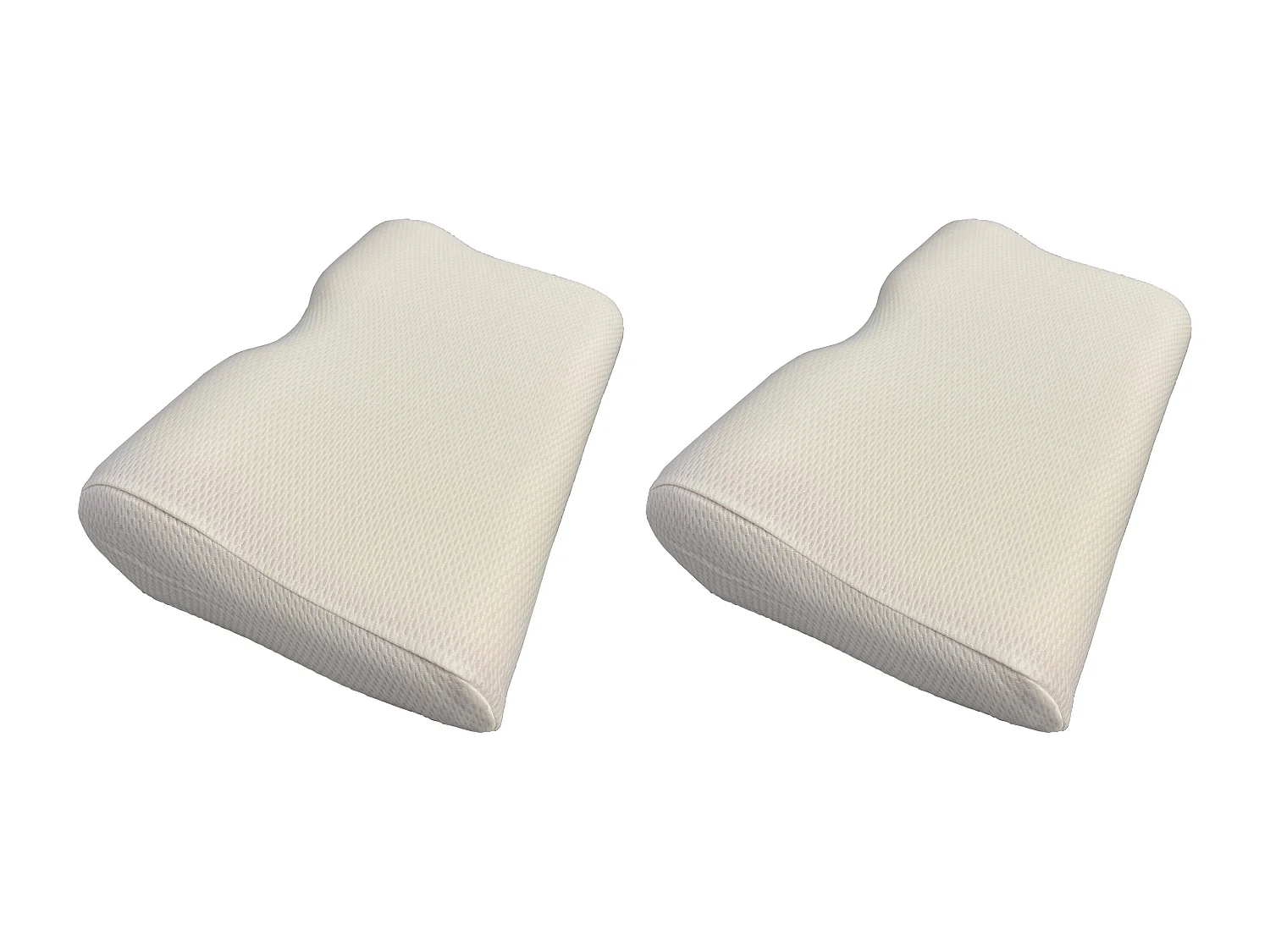 Lot de 2 oreillers DODO - maintien parfait tête - indéformable - L. 52 x H.32 cm - PERFECT POSITION