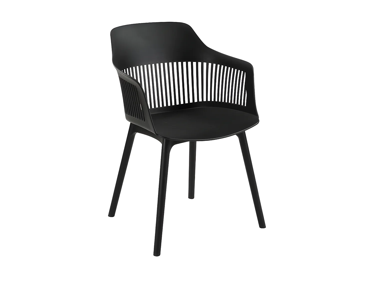 Lot de 2 fauteuils de jardin  en polypropylène - Noir - SOHO de MYLIA