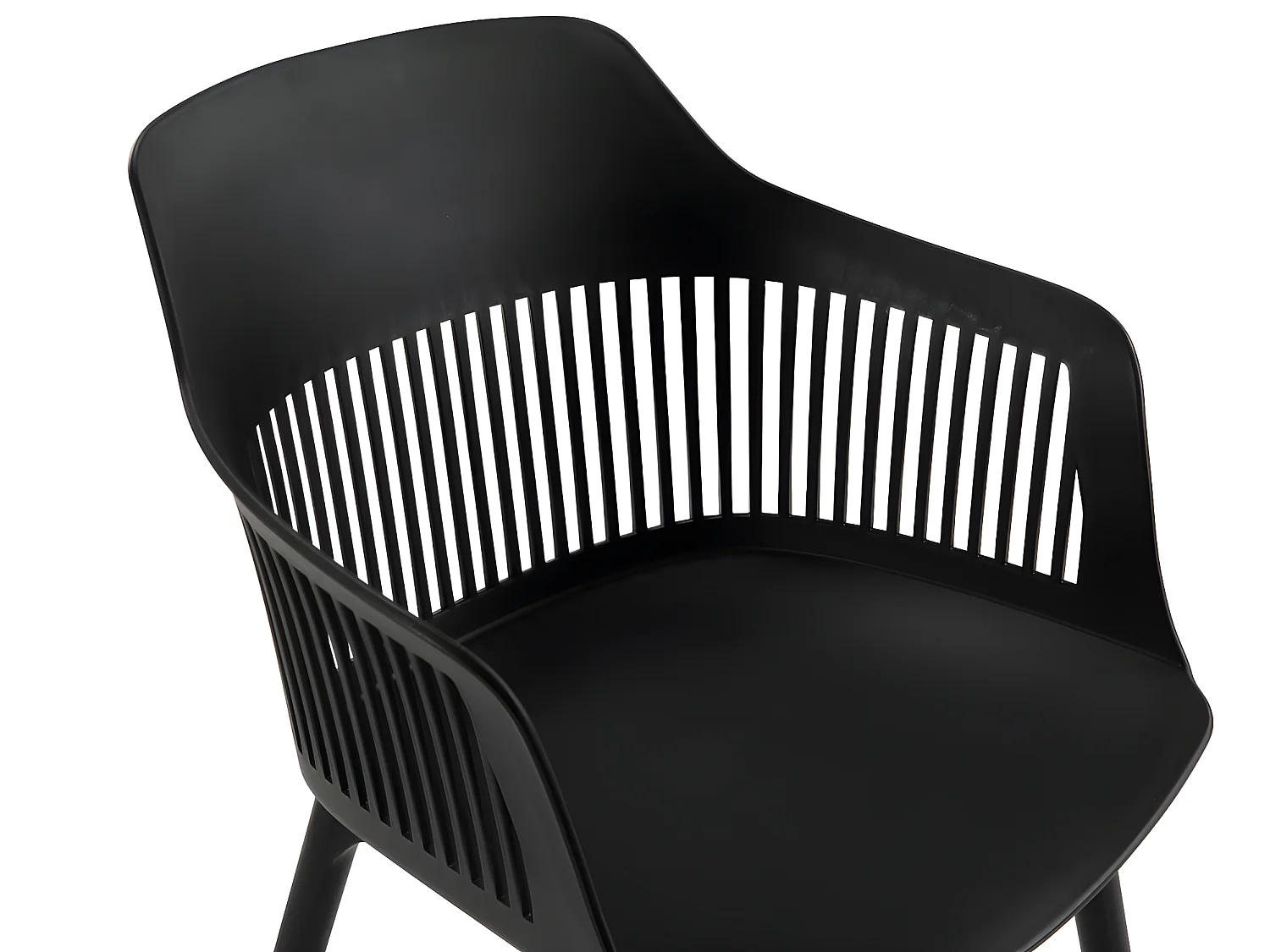 Lot de 2 fauteuils de jardin  en polypropylène - Noir - SOHO de MYLIA