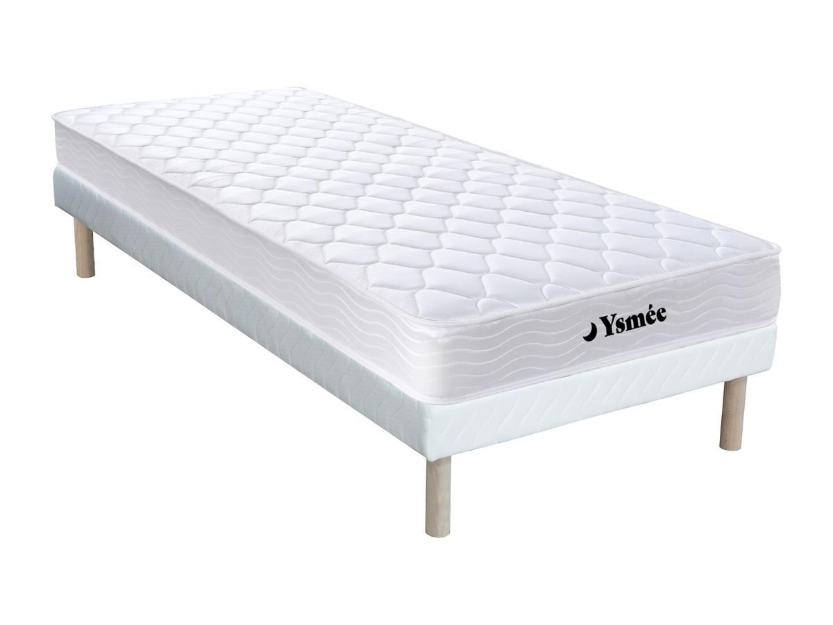 Federkernmatratze-Bettgestell-Set - 90 x 200 cm - Memory Schaum - 1 Zone - günstig online kaufen