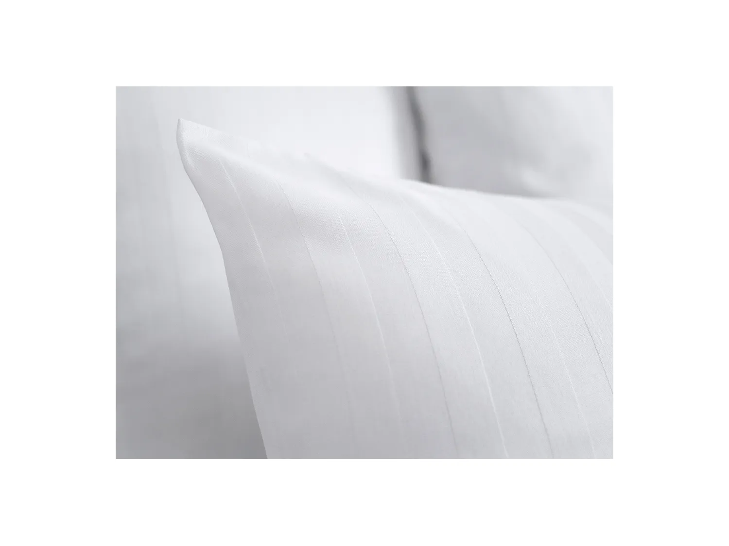 Sæt med 2 satinpudebetræk med 92 tråde/cm² - 63 x 63 cm - Hvid - ABILY fra PALACIO