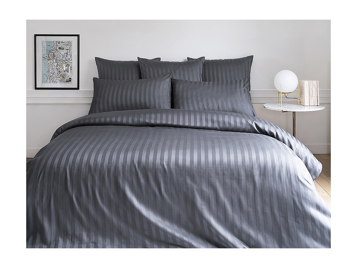 Juego cama satén ABILY - funda edredón 240 x 260 cm+2 fundas almohada