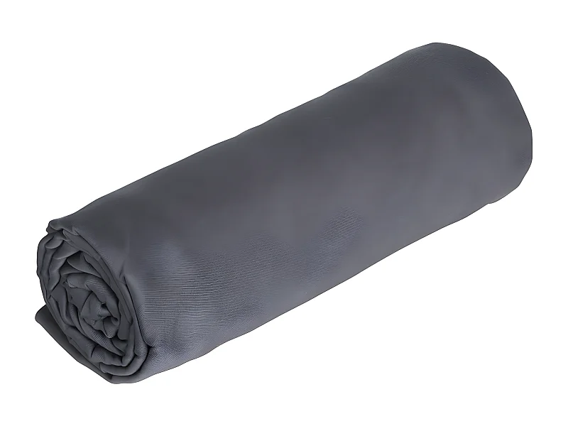 Satinlakan 92 trådar/cm² - 140 x 190 cm - 30 cm resår - Grå - ABILY från PALACIO