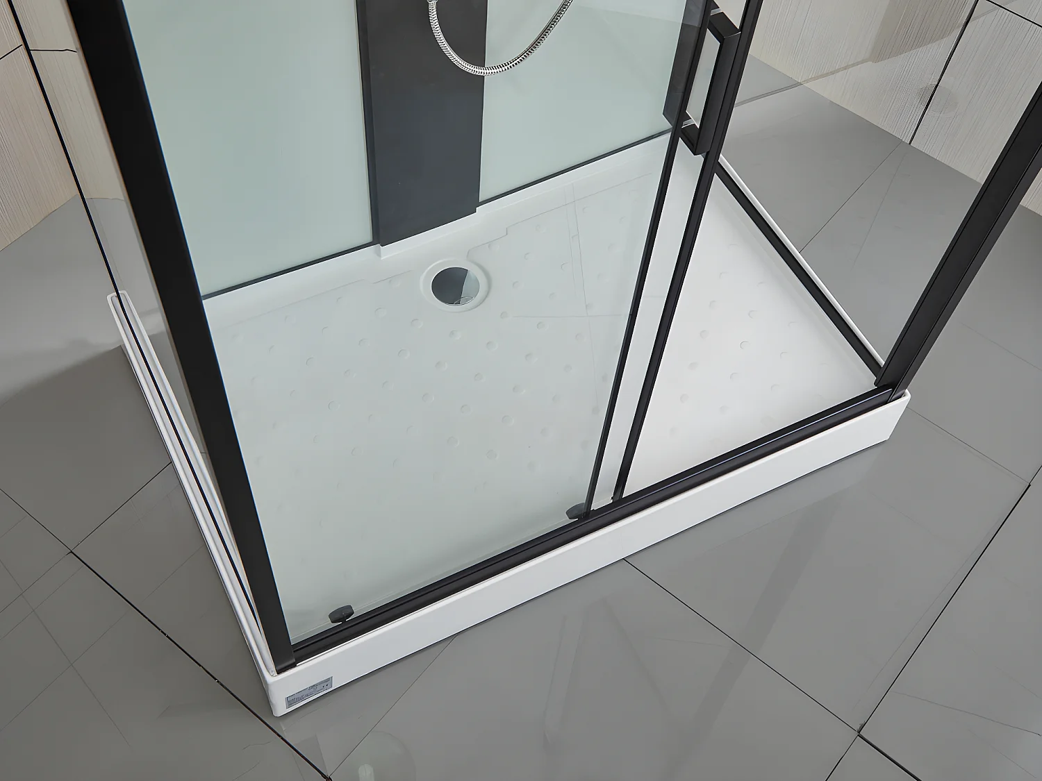 Duschkabine Massagedusche - 120 x 80 x 215 cm - Regendusche & Handbrause - PRIMEA