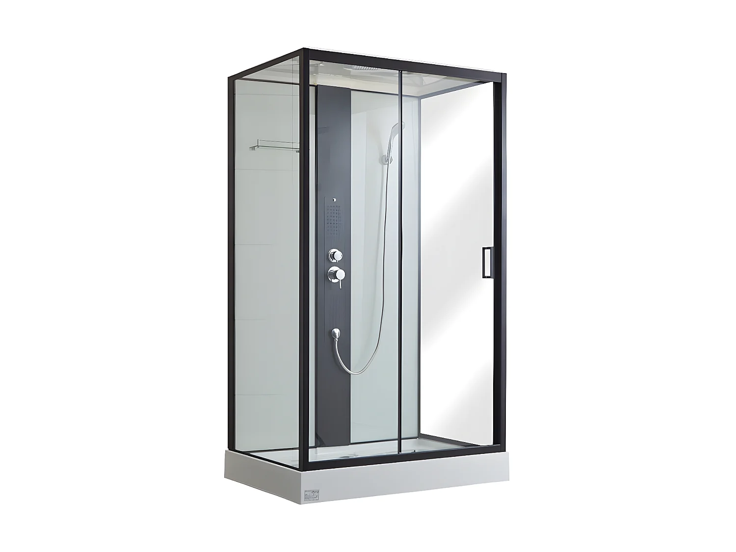 Duschkabine Massagedusche - 120 x 80 x 215 cm - Regendusche & Handbrause - PRIMEA