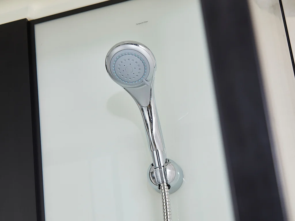 Duschkabine Massagedusche - 90 x 90 x 215 cm - Regendusche & Handbrause - PRIMEA