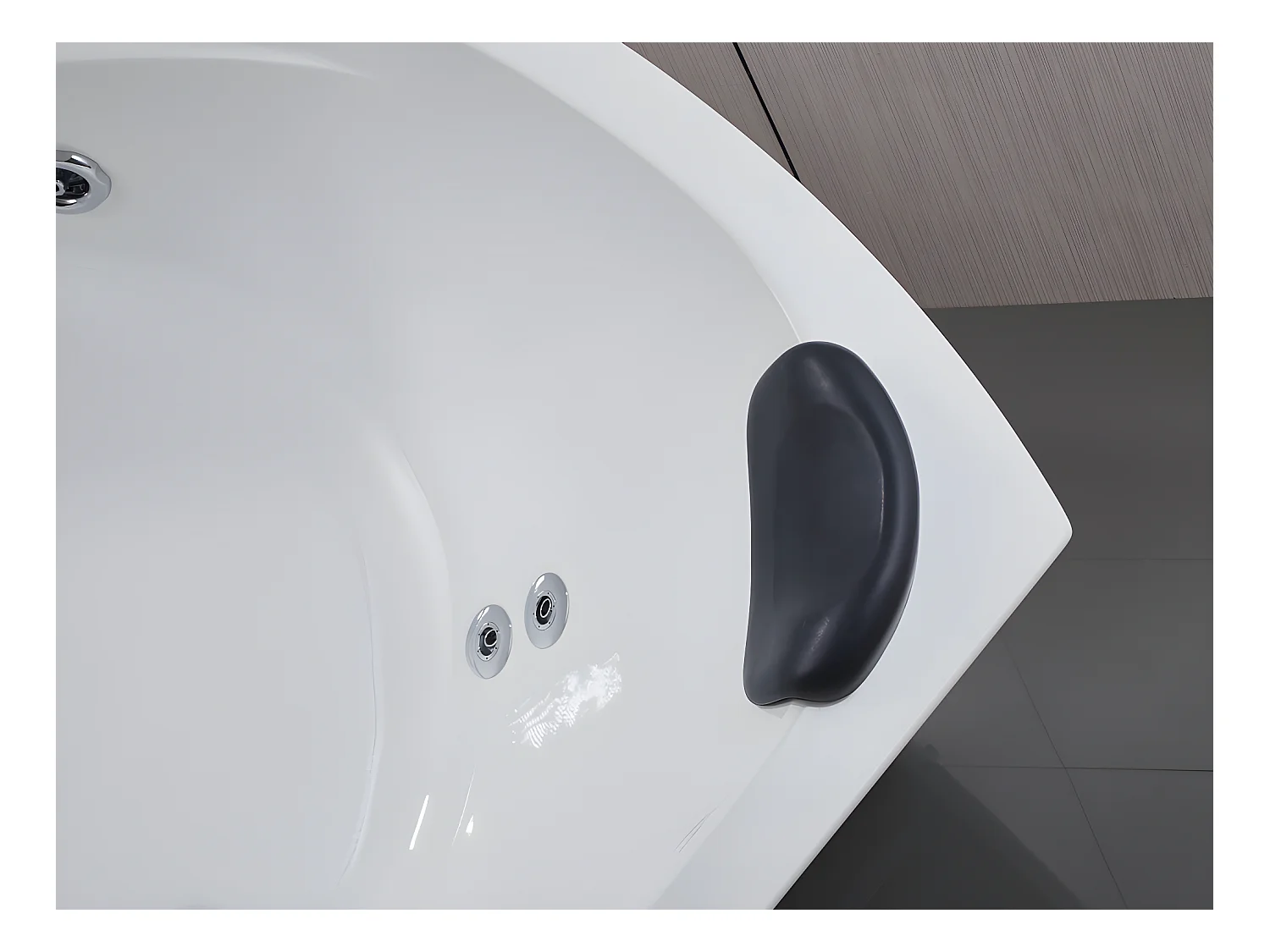 Vasca angolare per balneoterapia con sistema a cascata 2 posti 350 litri 150 x 150 x 60 cm - AGLENA