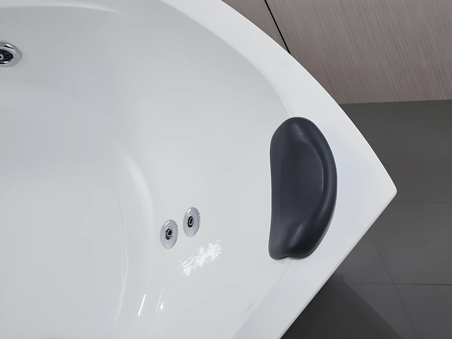 Vasca angolare per balneoterapia con sistema a cascata 2 posti 350 litri 150 x 150 x 60 cm - AGLENA