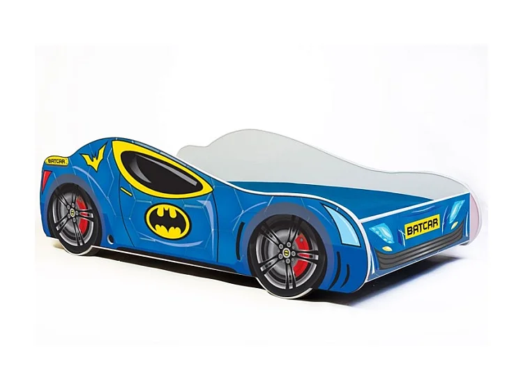 Lit enfant BATCAR160x80 avec matelas et cadre inclus