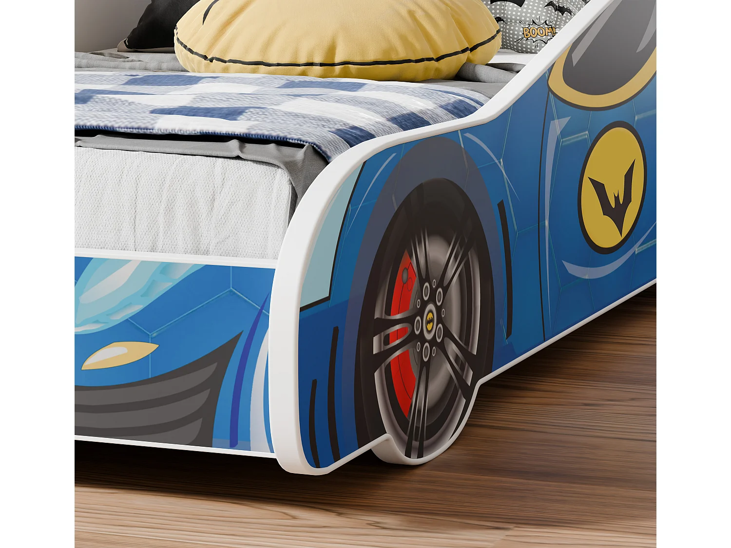 Lit enfant BATCAR 140x70 avec matelas et sommier inclus