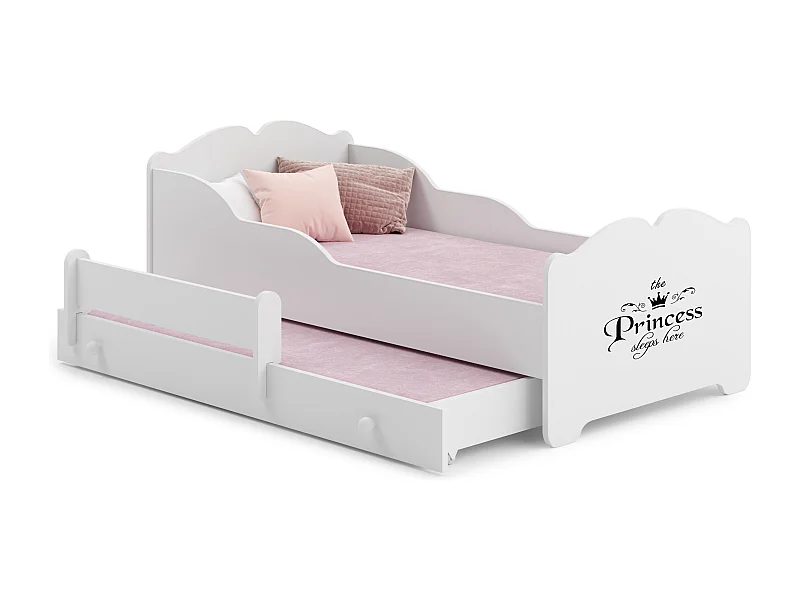 Cama dupla 160 x 80 com colchões e estrados incluídos Kobi Anna Princess