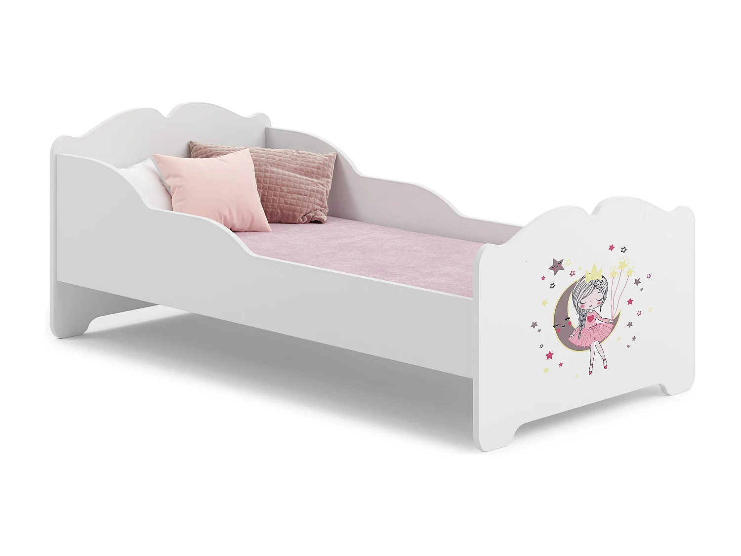Cama de criança 140 x 70 com colchão e estrado incluídos Kobi Anna Sleeping princess