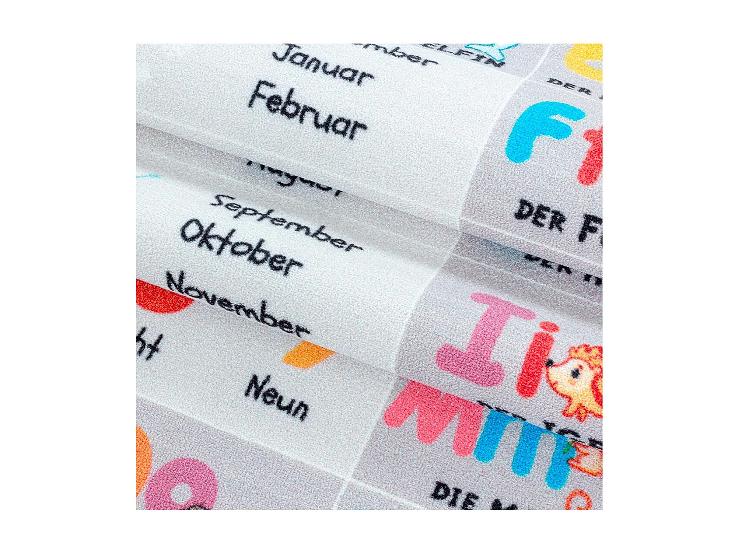 Tapis antidérapant enfant pour chambre ABC Rectangulaire Enfant Mécanique Antidérapant