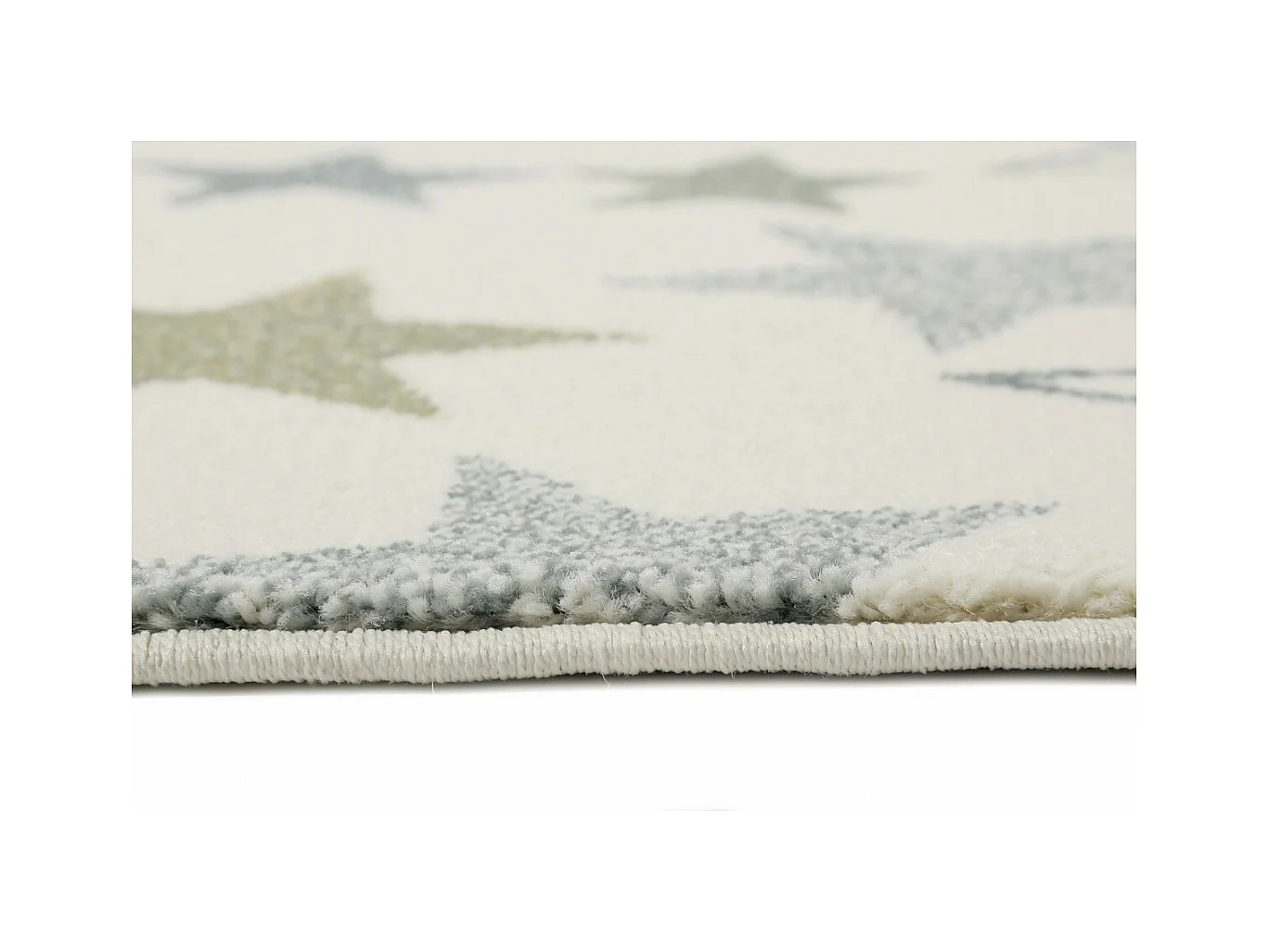 Tapis Esprit Home pour enfant étoilé blanc Esterya Rectangulaire Enfant Tissé