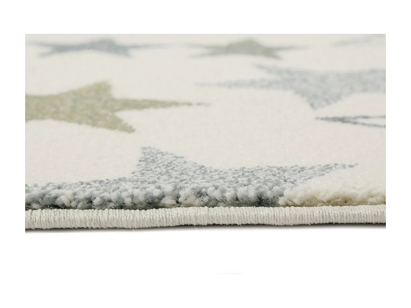 Tapis Esprit Home pour enfant étoilé blanc Esterya Rectangulaire Enfant Tissé