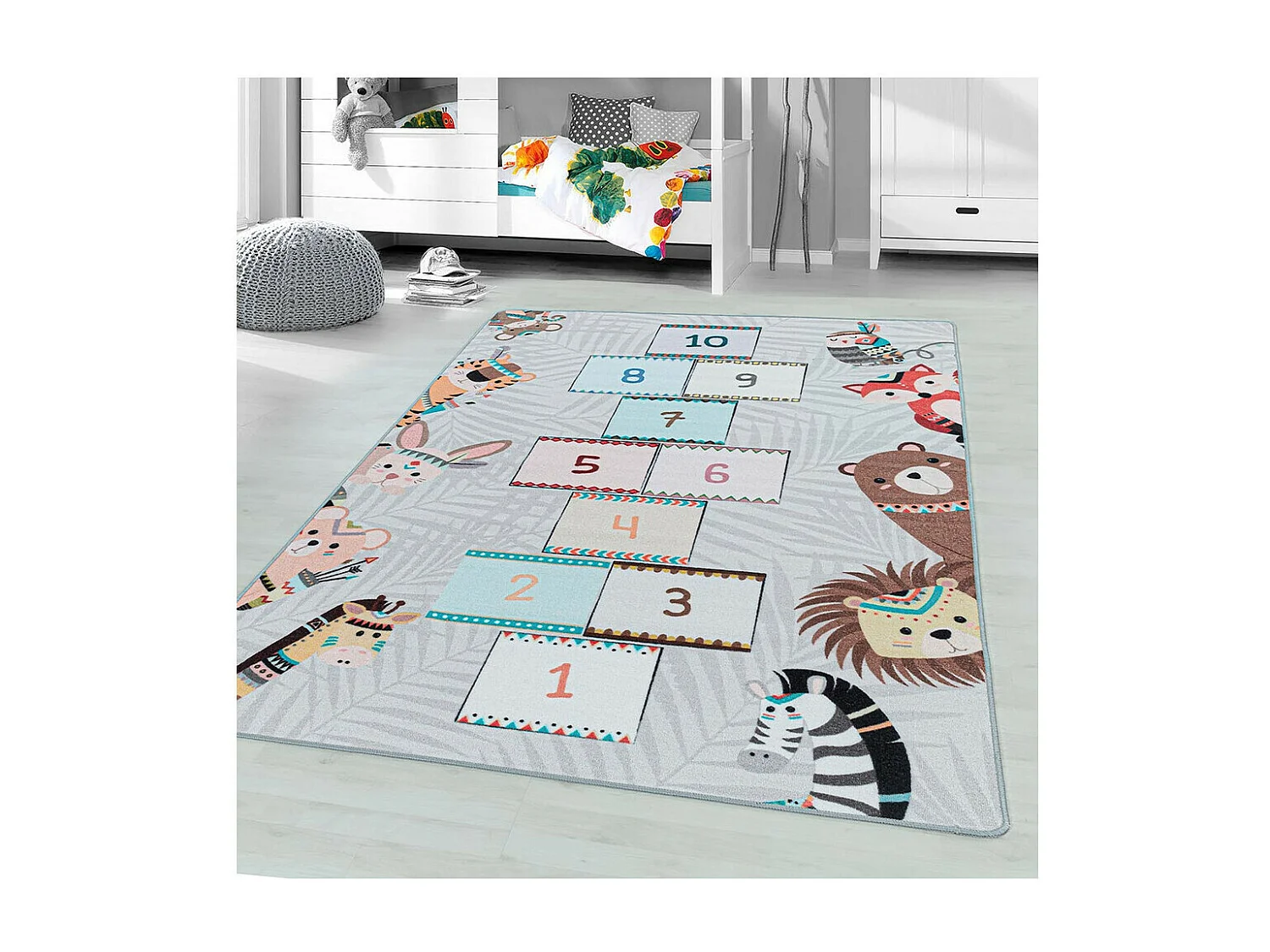 Tapis antidérapant chambre bébé et enfant Savage Rectangulaire Enfant Mécanique Antidérapa