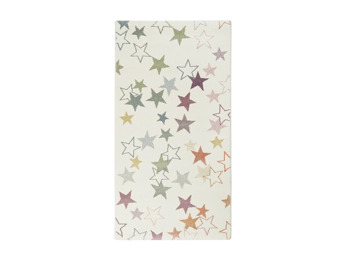 Tapis Esprit Home pour enfant étoilé blanc Esterya Rectangulaire Enfant Tissé