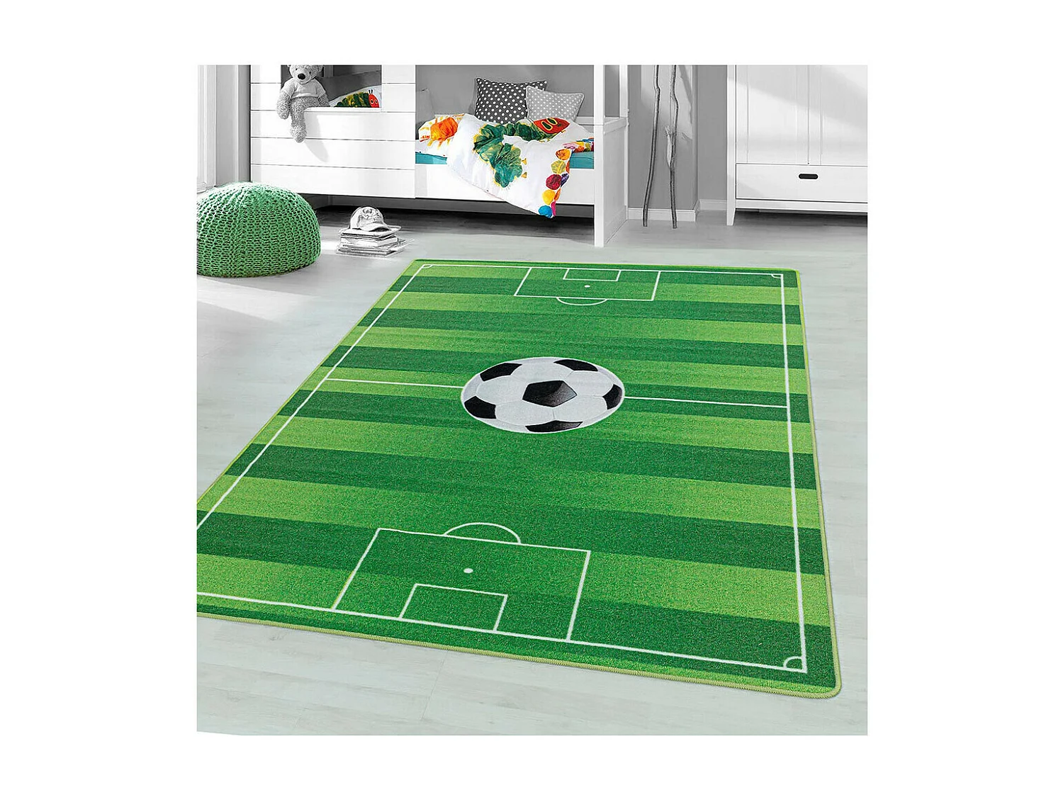 Tapis enfant de jeu football Soccer Rectangulaire Enfant Mécanique Antidérapant