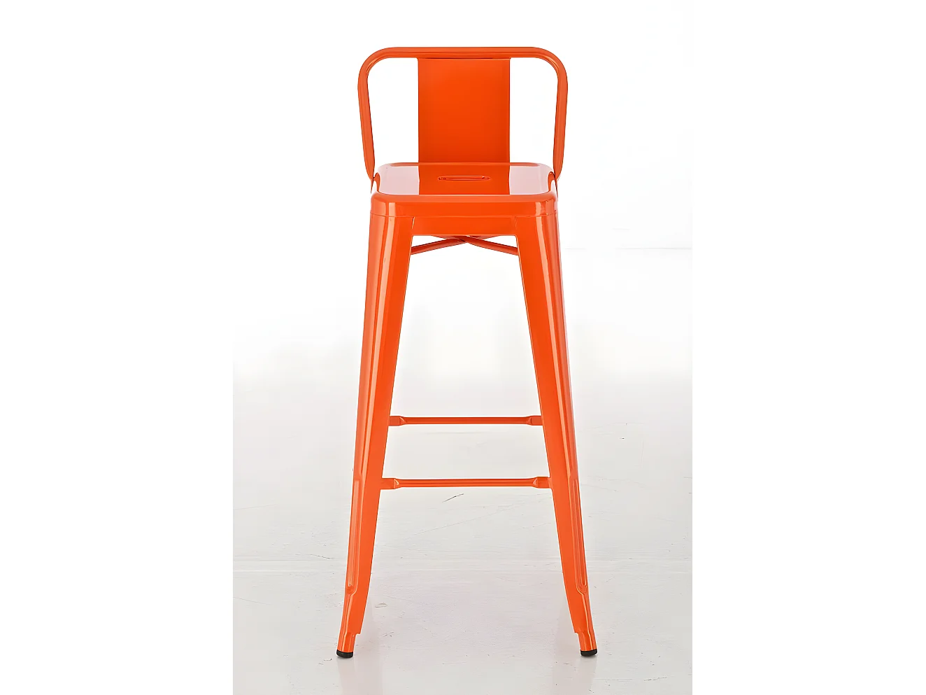 Lot de 2 tabourets métal argentée 44 x 43 x 96 cm TDB10142