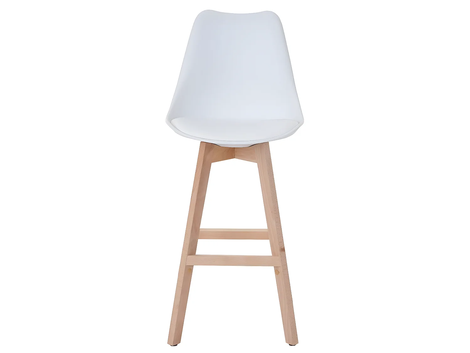 Lot de 2 tabourets blanche 46 x 54 x 76 cm TDB04019