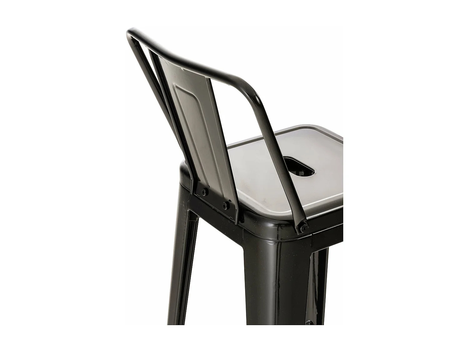 Lot de 2 tabourets métal argentée 44 x 43 x 96 cm TDB10141