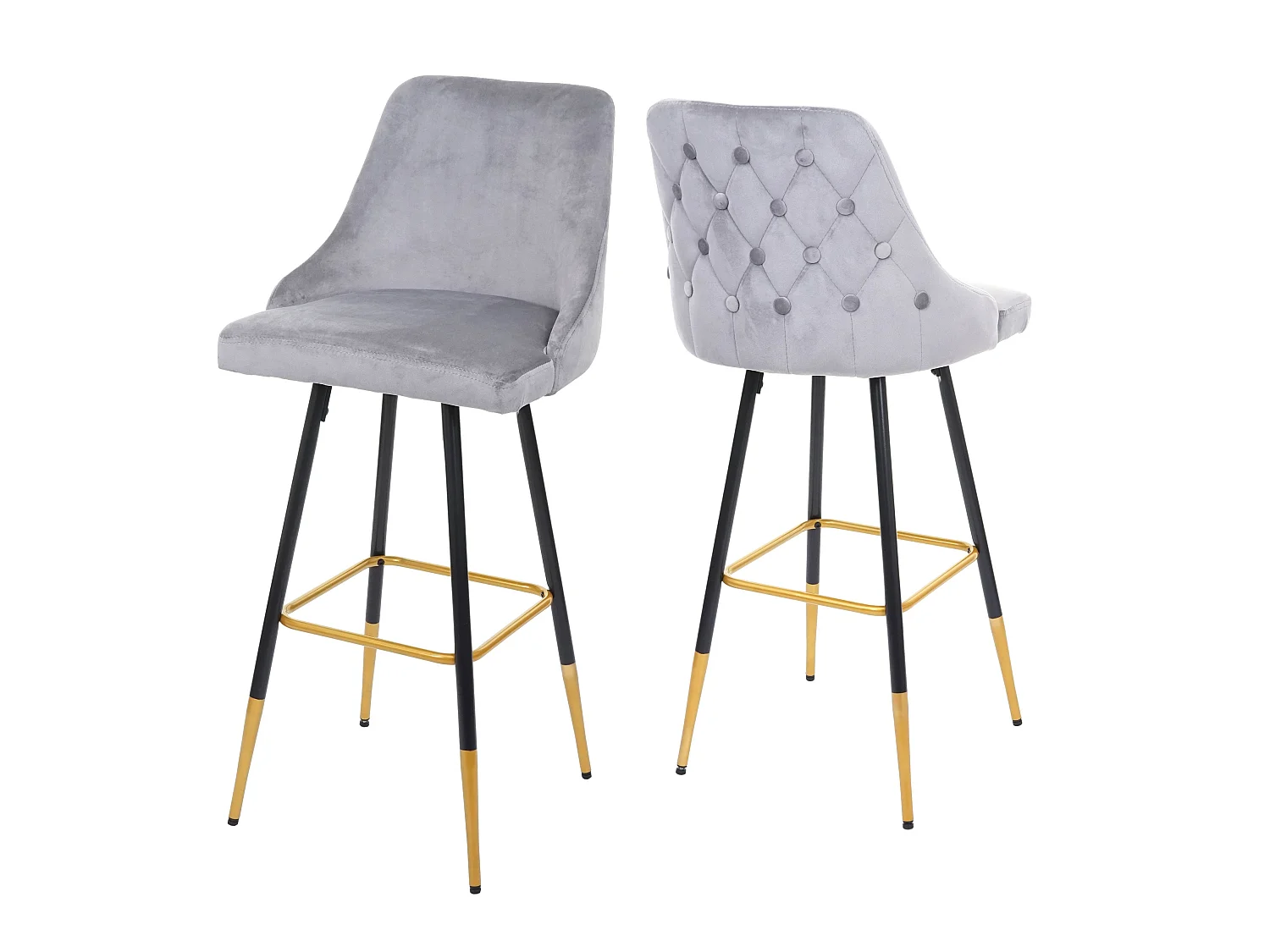 2x tabourets de bar grise 47 x 50 x 110 cm 04_0000493