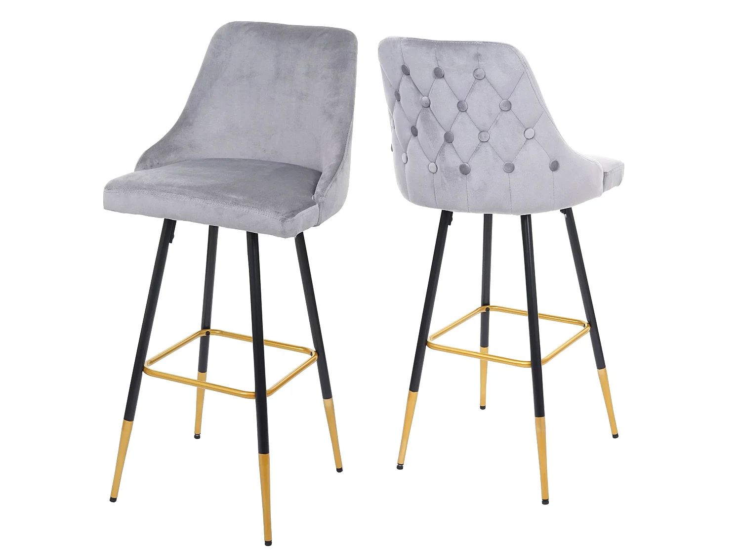 2x tabourets de bar grise 47 x 50 x 110 cm 04_0000493