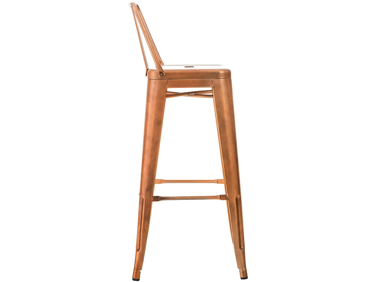 Lot de 2 tabourets métal cuivre 44 x 43 x 96 cm 10_0001008