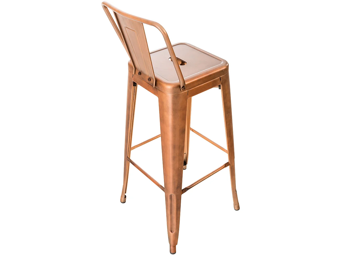 Lot de 2 tabourets métal cuivre 44 x 43 x 96 cm 10_0001008