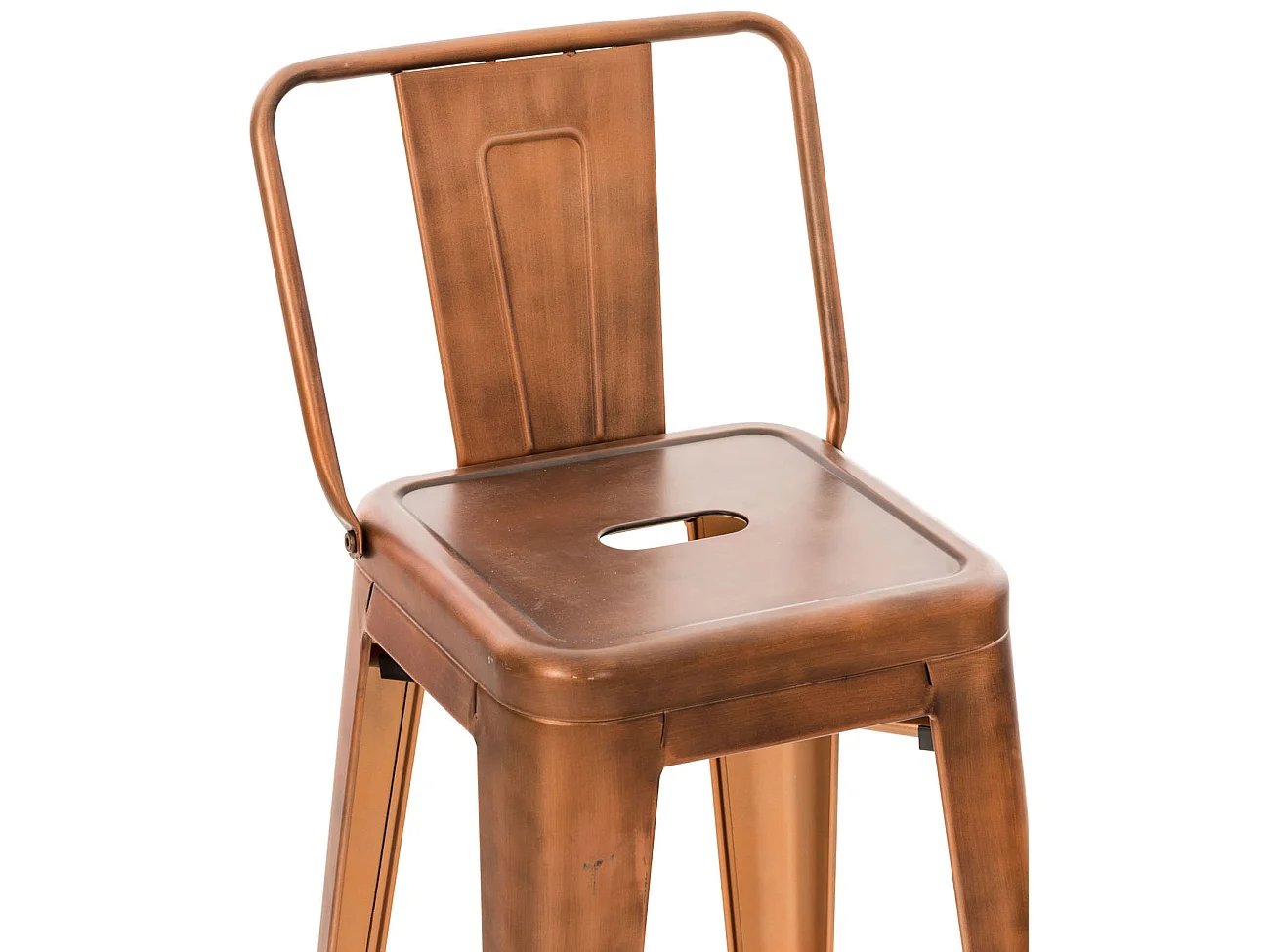 Lot de 2 tabourets métal cuivre 44 x 43 x 96 cm 10_0001008