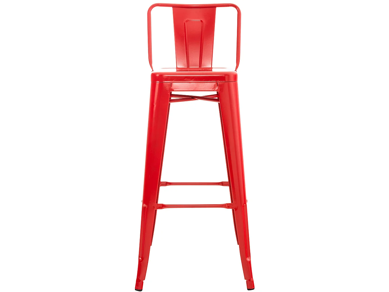 Lot de 2 tabourets métal argentée 44 x 43 x 96 cm 10_0001084