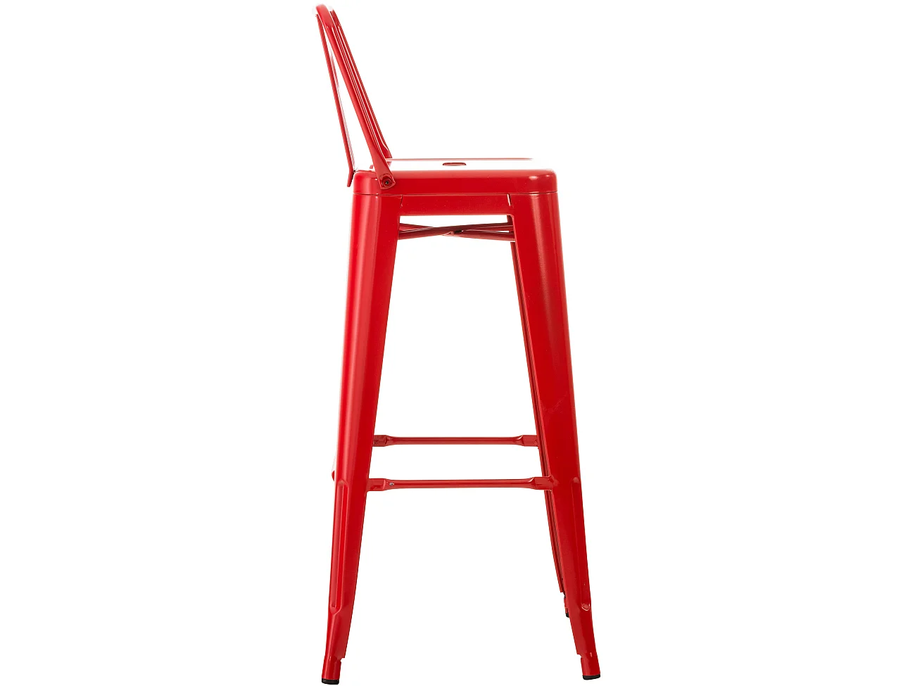 Lot de 2 tabourets métal argentée 44 x 43 x 96 cm 10_0001084