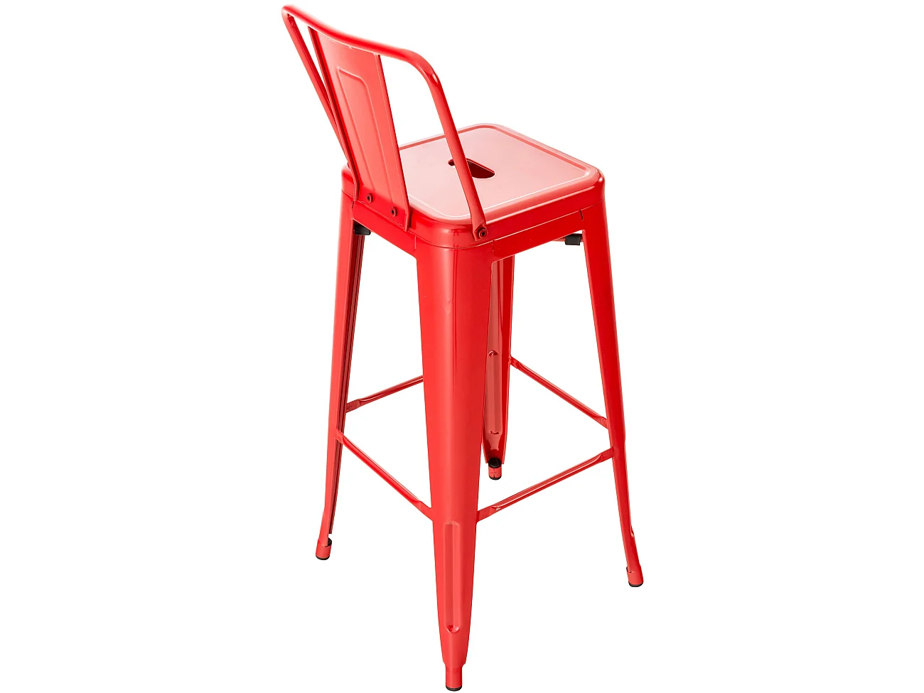 Lot de 2 tabourets métal argentée 44 x 43 x 96 cm 10_0001084