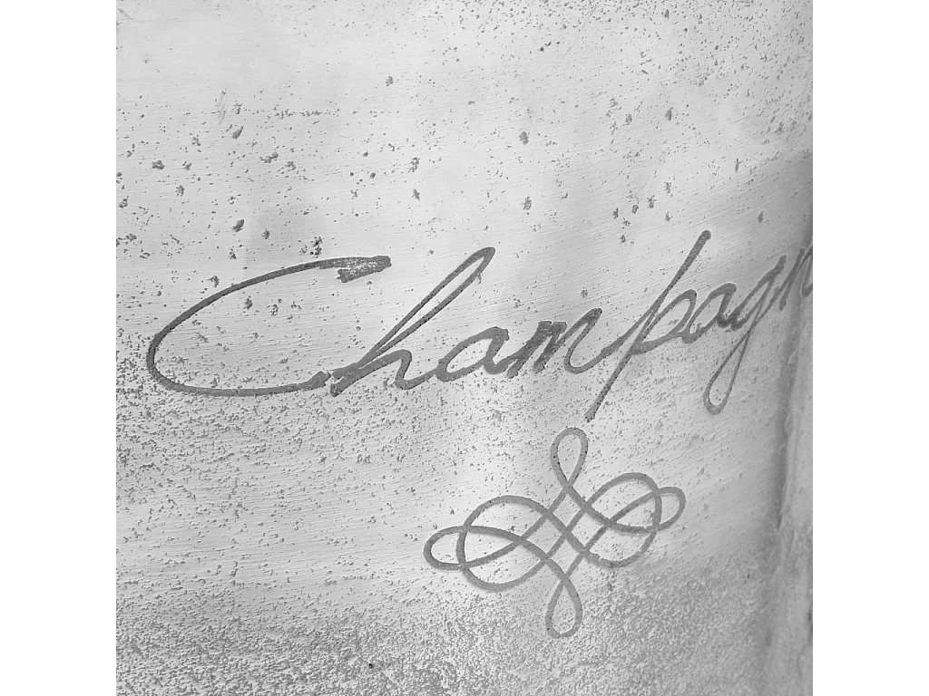 Seau à champagne Aluminium aluminium argenté 39 x 29 x 71 cm DEC023058