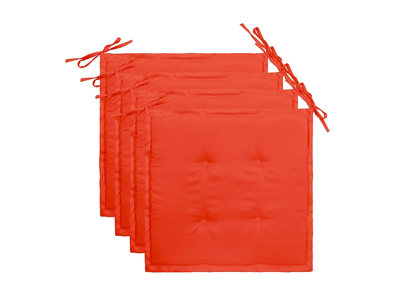 lot de 4 coussins 40 x 40 x 3 cm DEC021721